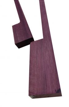 Bow Blank Cello   Purple Heart - Amaranth
